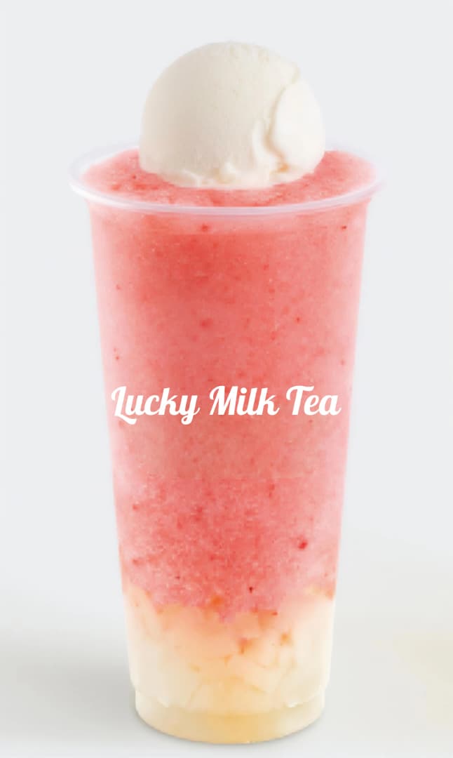 Strawberry Ice Blended with Ice Cream